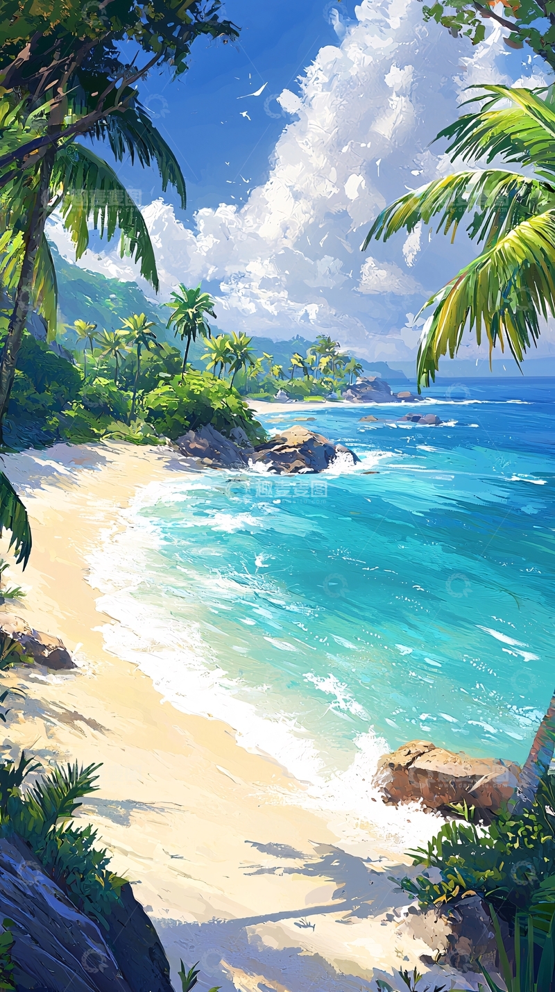 高清大图下载【趣麦麦图】热带海滩风光