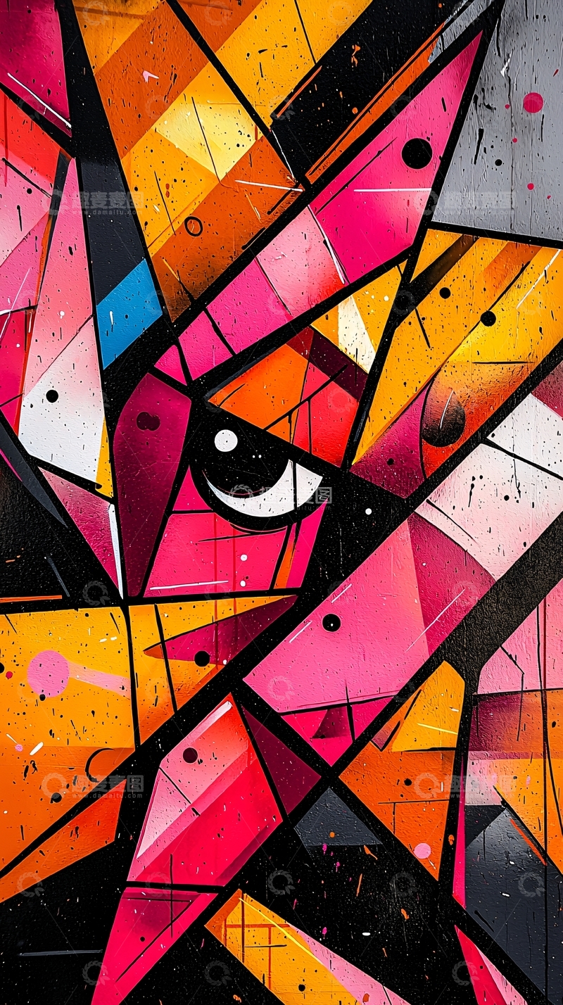 高清大图下载【趣麦麦图】抽象几何拼贴