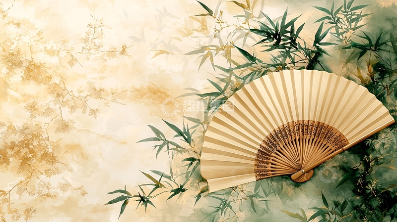 高清大图下载【趣麦麦图】水墨画扇子