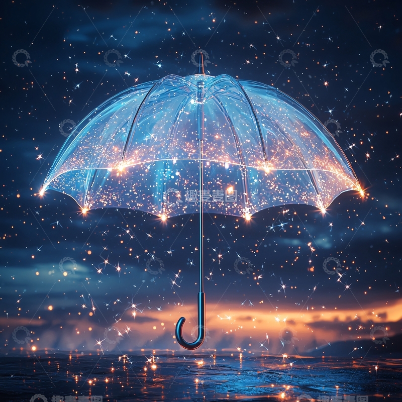 高清大图下载【趣麦麦图】透明雨伞