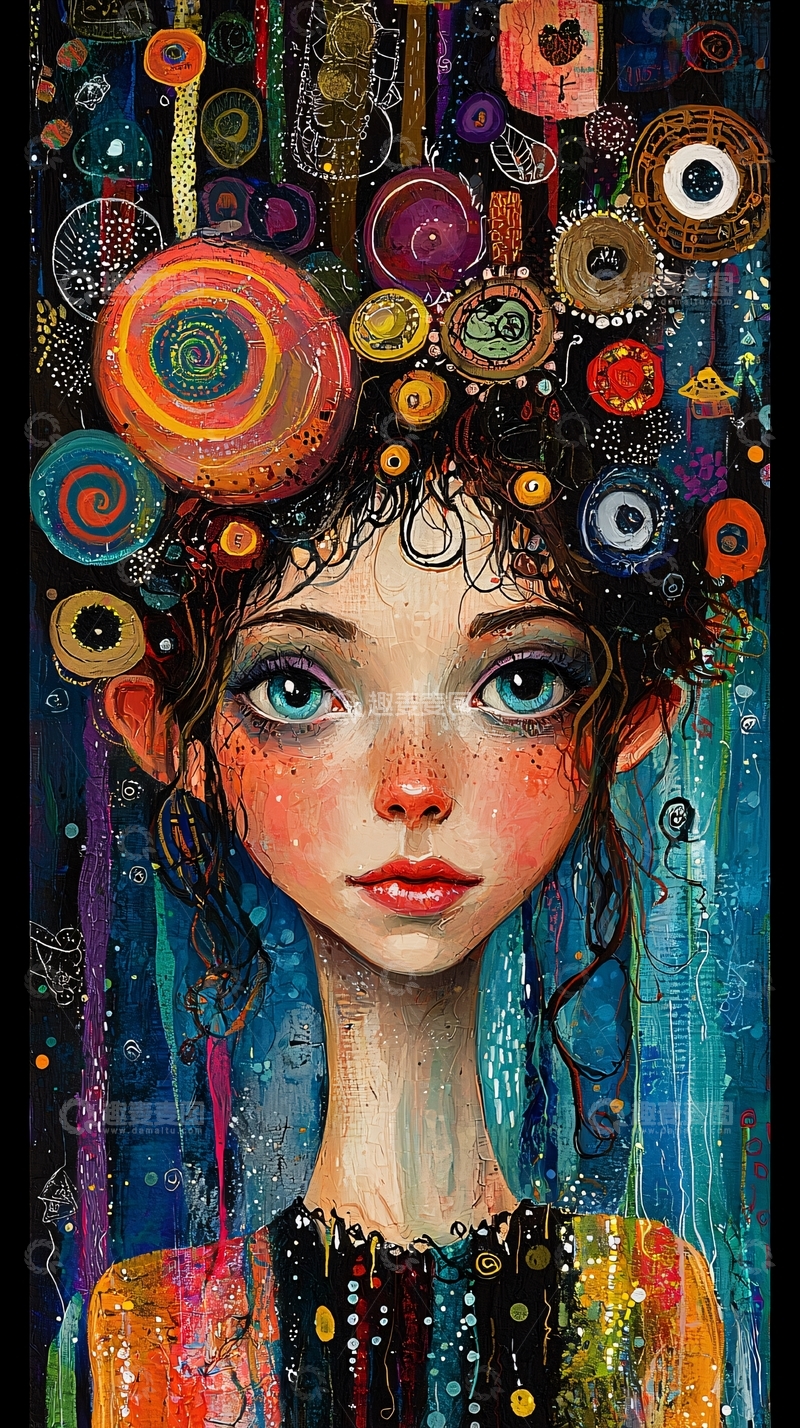 高清大图下载【趣麦麦图】梦幻女孩