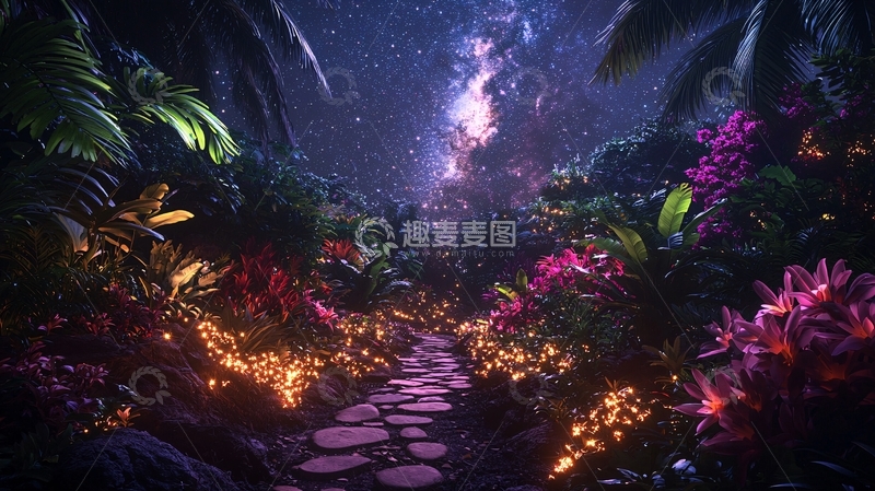 高清大图下载【趣麦麦图】梦幻雨林小路