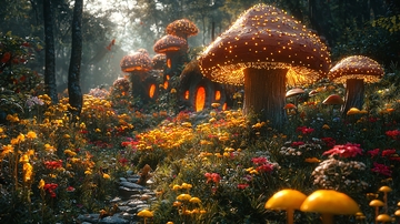 梦幻森林蘑菇屋