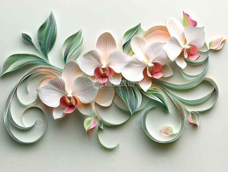 高清大图下载【趣麦麦图】纸艺花卉16