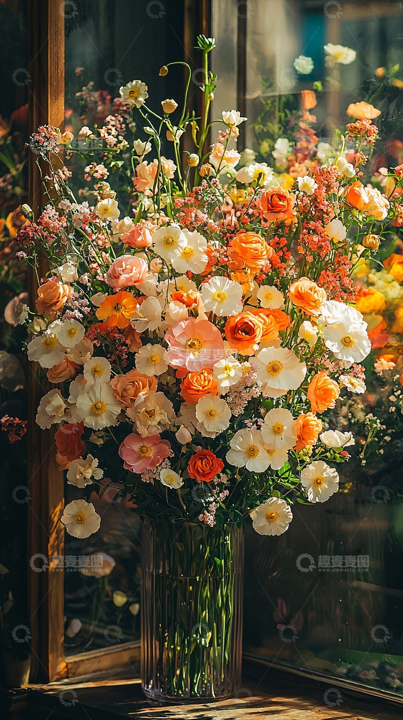 高清大图下载【趣麦麦图】阳光下盛开的鲜花