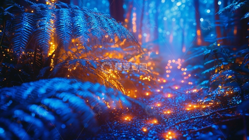 高清大图下载【趣麦麦图】蓝光森林
