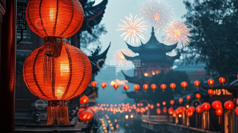 高清大图下载【趣麦麦图】中国新年夜景