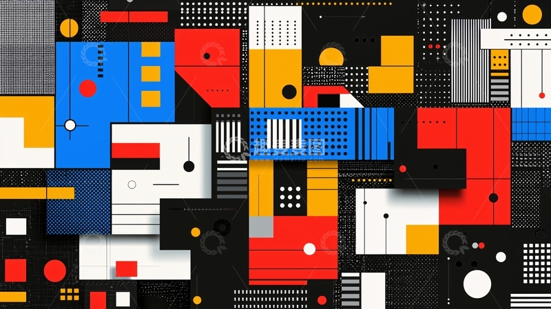 高清大图下载【趣麦麦图】抽象几何图案