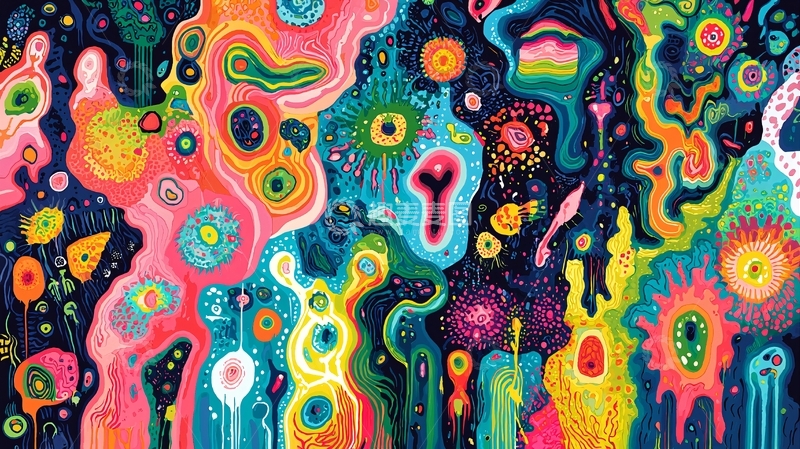 高清大图下载【趣麦麦图】抽象彩绘