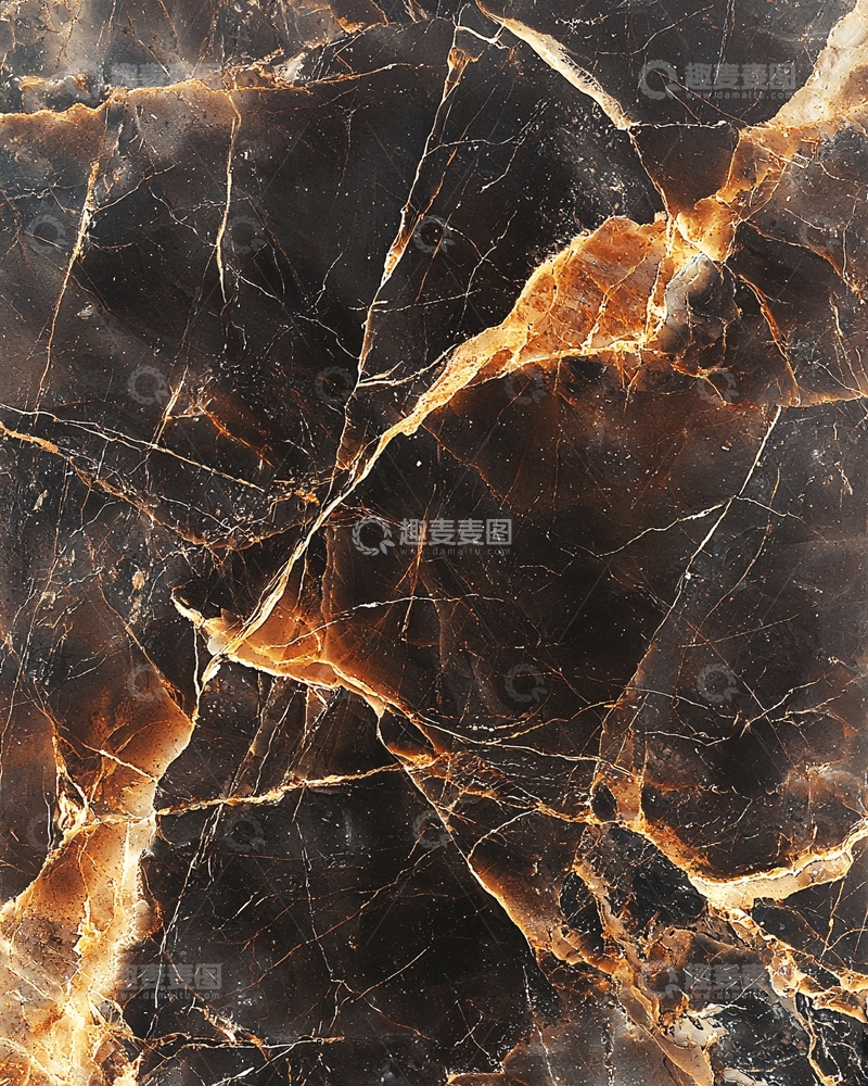 高清大图下载【趣麦麦图】黑色金线纹理大理石