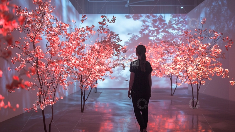 高清大图下载【趣麦麦图】梦幻光影森林