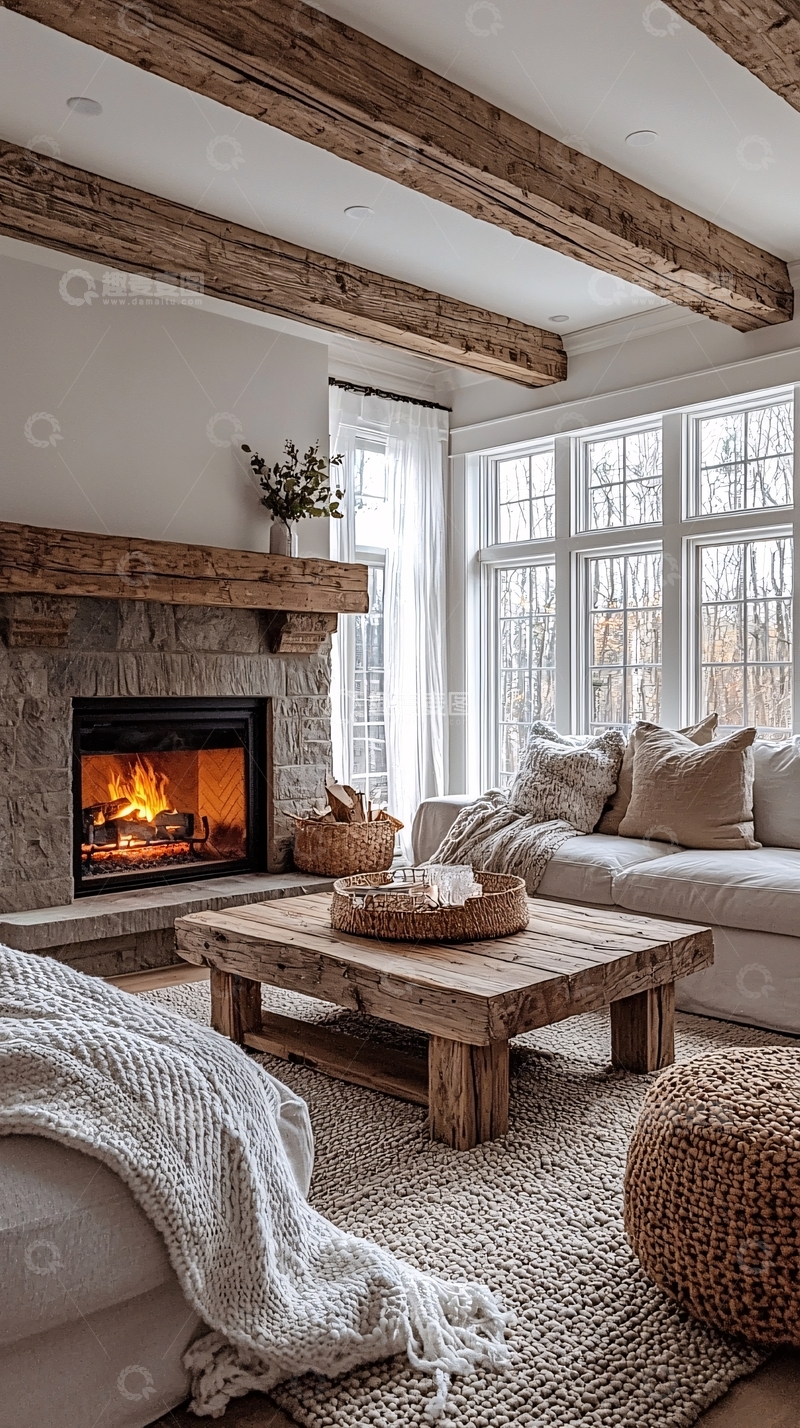高清大图下载【趣麦麦图】乡村风格客厅