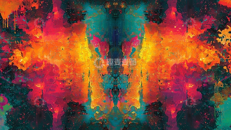 高清大图下载【趣麦麦图】抽象火焰纹理