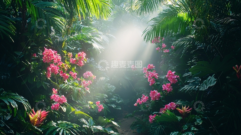 高清大图下载【趣麦麦图】热带雨林梦幻仙境