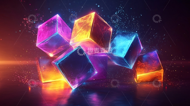高清大图下载【趣麦麦图】光影魔方