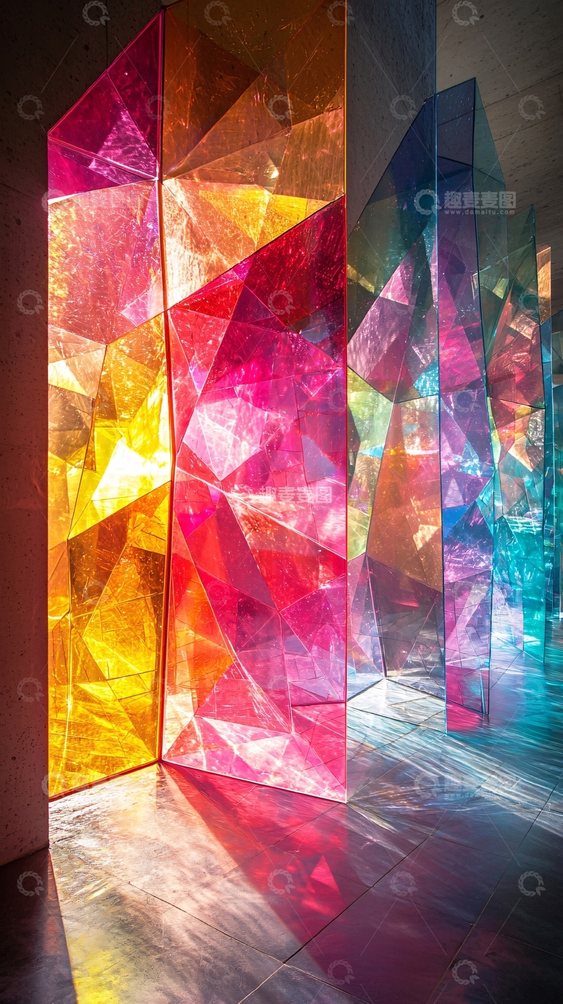 高清大图下载【趣麦麦图】彩色玻璃窗