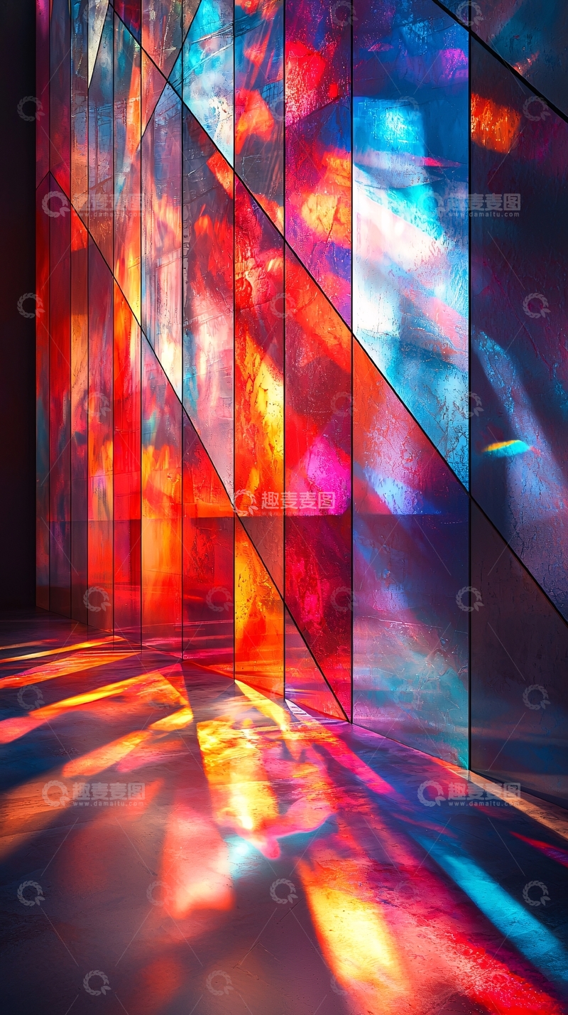 高清大图下载【趣麦麦图】彩色玻璃窗