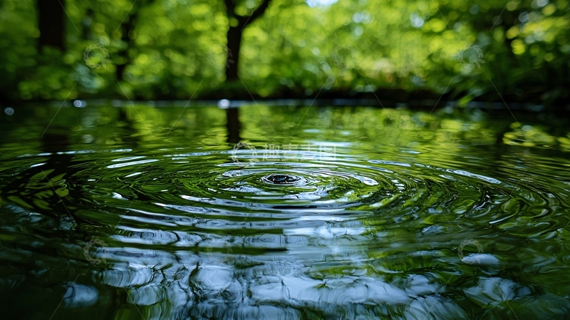 高清大图下载【趣麦麦图】平静水面涟漪