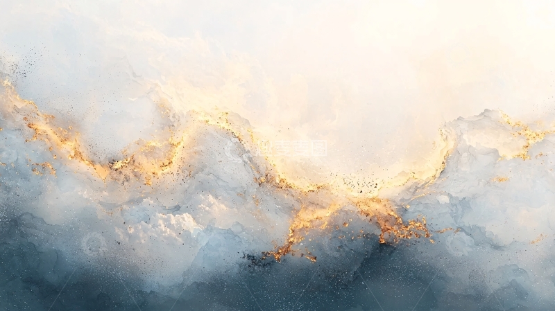 高清大图下载【趣麦麦图】水墨风格的云层