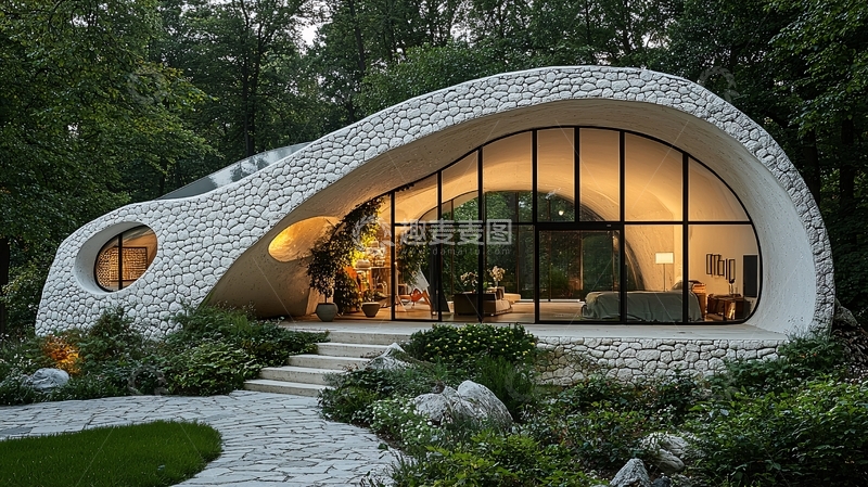 高清大图下载【趣麦麦图】现代曲线建筑
