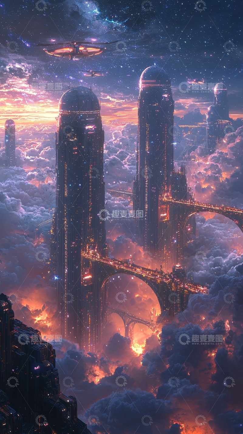 高清大图下载【趣麦麦图】未来都市