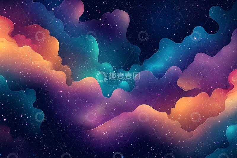 高清大图下载【趣麦麦图】梦幻宇宙星云