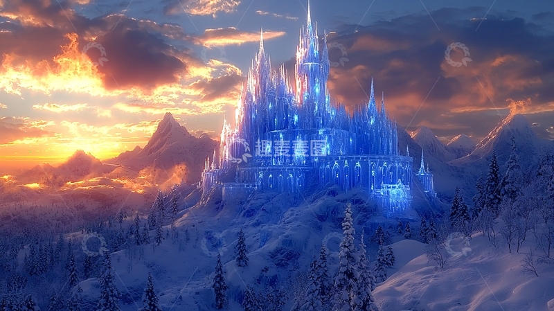 高清大图下载【趣麦麦图】冰雪城堡