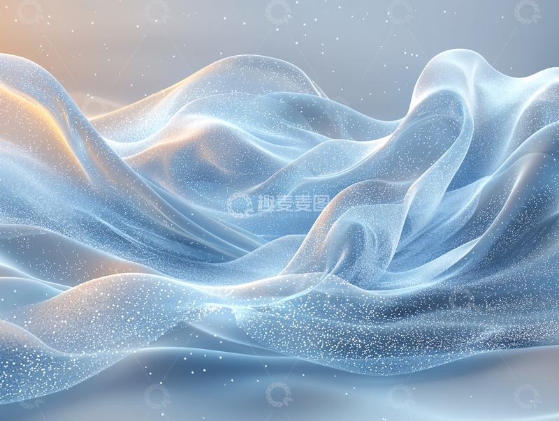 高清大图下载【趣麦麦图】抽象蓝色光波背景