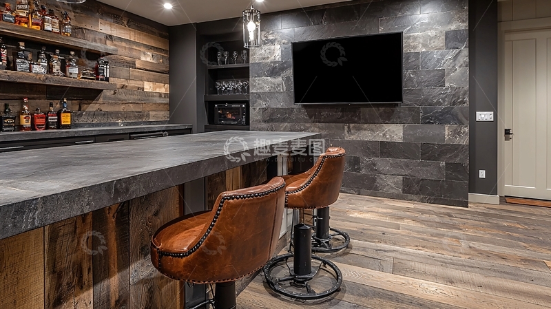 高清大图下载【趣麦麦图】酒柜吧台设计