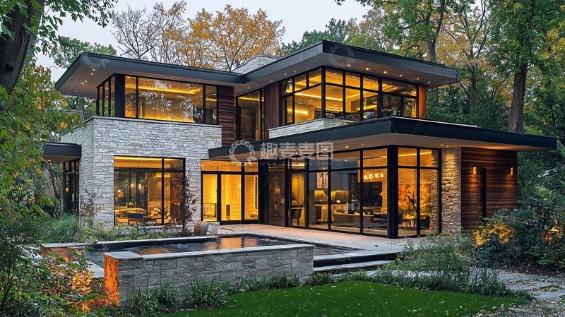 高清大图下载【趣麦麦图】现代风格别墅
