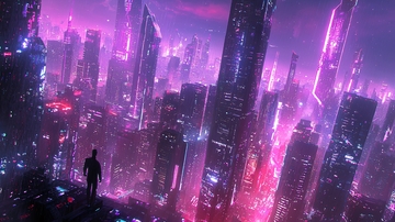 未来都市夜景278