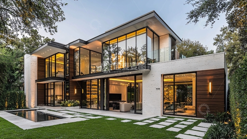 高清大图下载【趣麦麦图】现代风格别墅