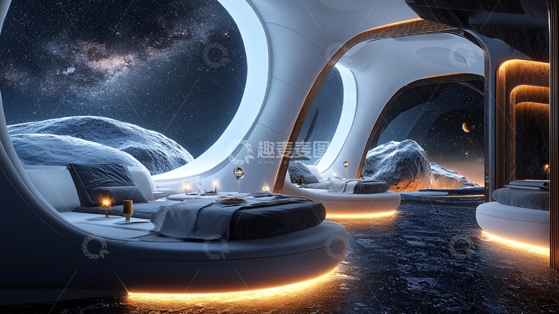 高清大图下载【趣麦麦图】太空舱卧室