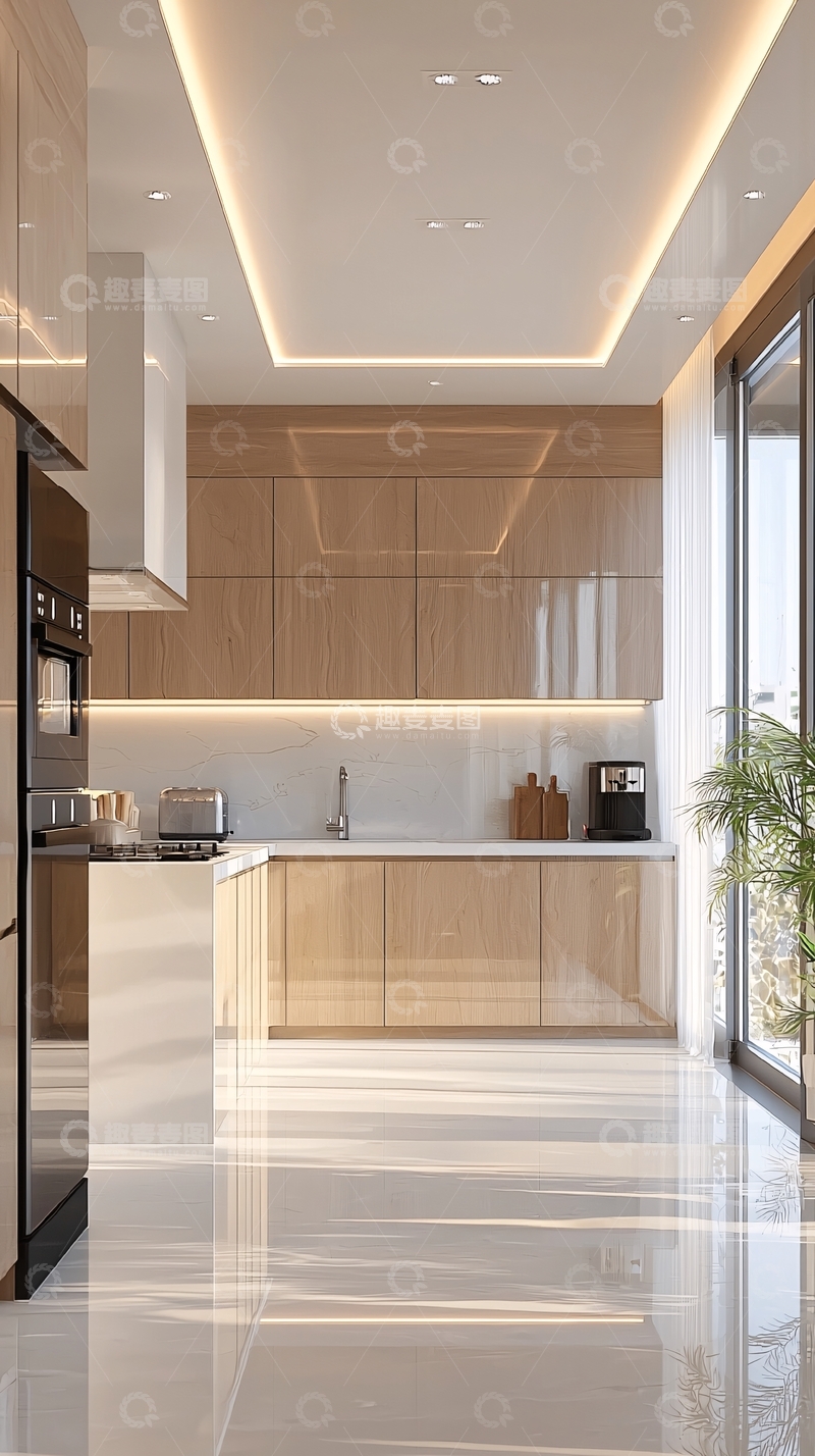 高清大图下载【趣麦麦图】现代简约风格厨房设计