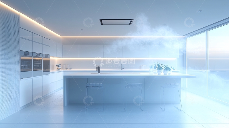 高清大图下载【趣麦麦图】现代化厨房吸油烟机