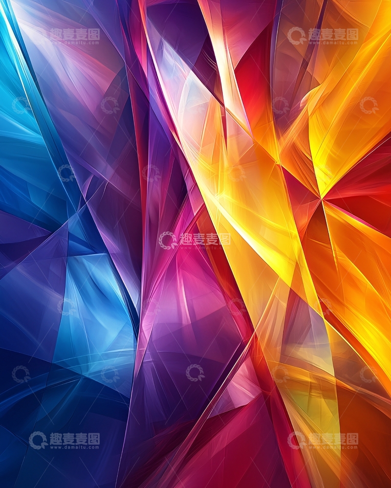 高清大图下载【趣麦麦图】抽象几何背景