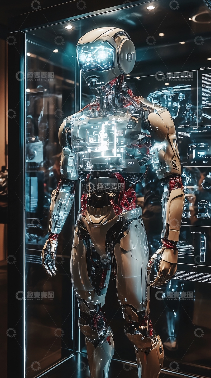 高清大图下载【趣麦麦图】未来科技感机器人