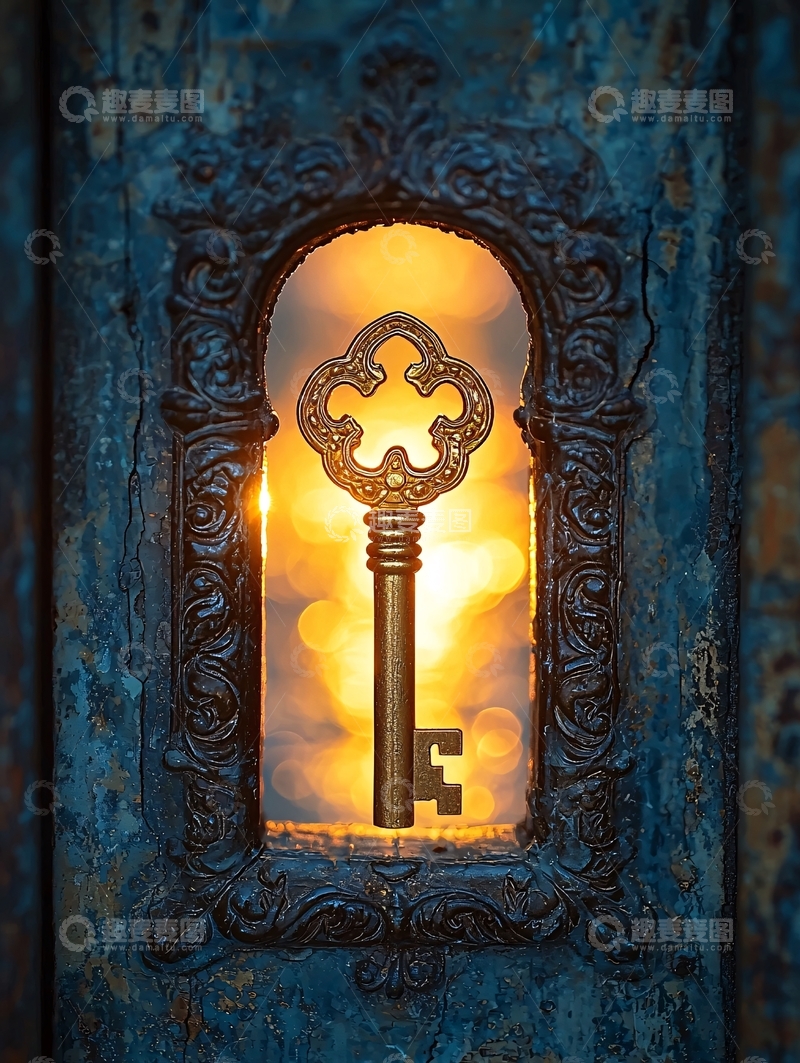 高清大图下载【趣麦麦图】复古钥匙