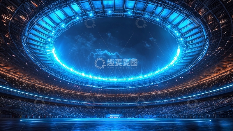 高清大图下载【趣麦麦图】未来科技感体育场