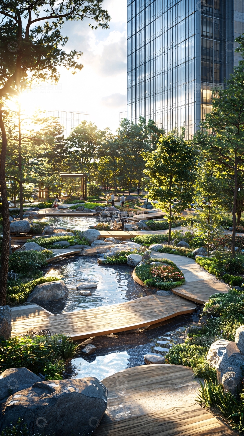 高清大图下载【趣麦麦图】现代都市绿洲