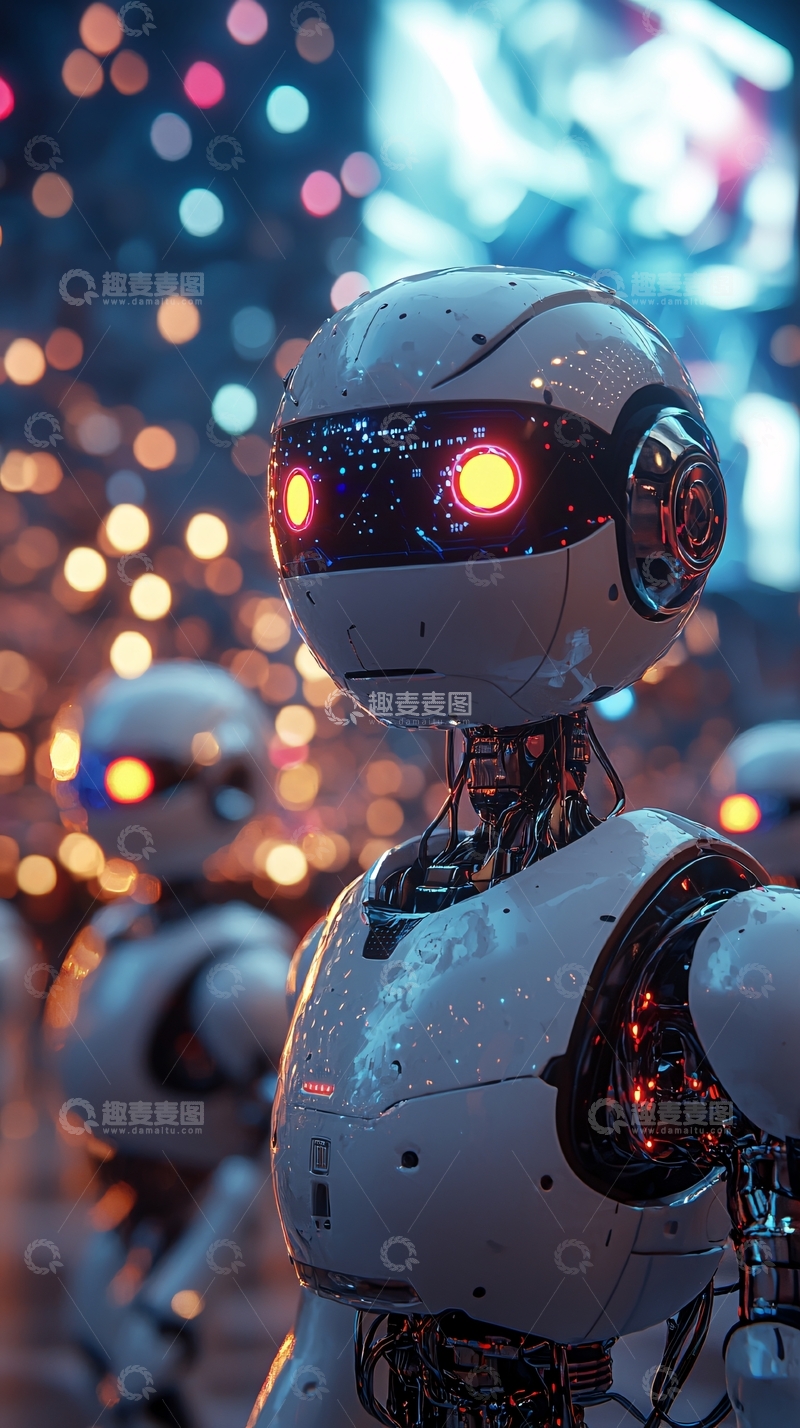 高清大图下载【趣麦麦图】炫酷机器人