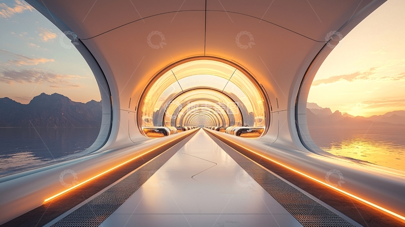 高清大图下载【趣麦麦图】未来科技感隧道