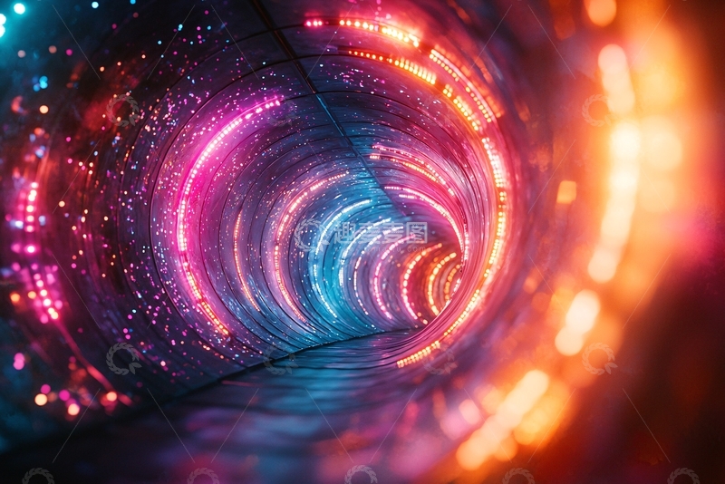 高清大图下载【趣麦麦图】光线隧道