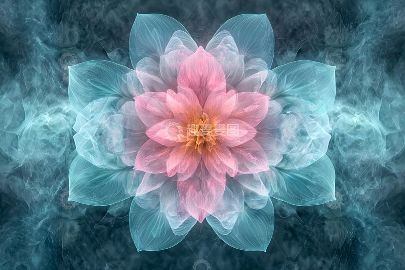 高清大图下载【趣麦麦图】烟雾缭绕的梦幻花朵