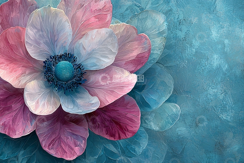 高清大图下载【趣麦麦图】梦幻粉色花朵4