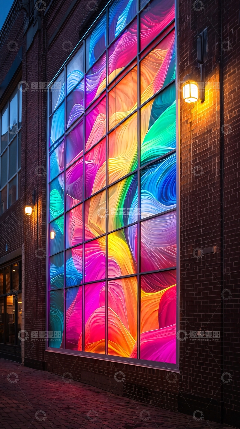 高清大图下载【趣麦麦图】彩色玻璃窗