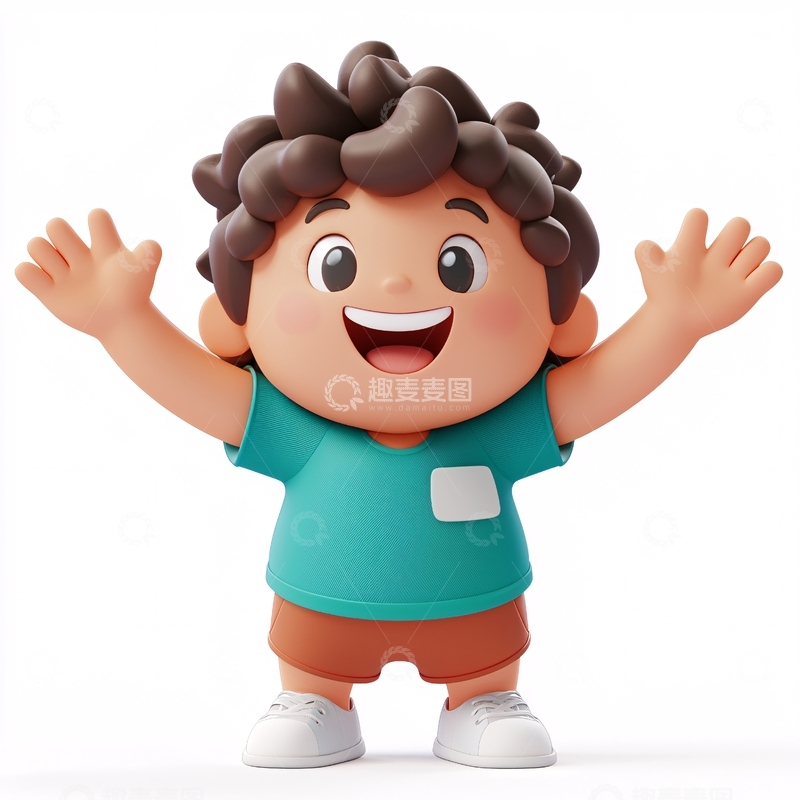 高清大图下载【趣麦麦图】开心的小男孩