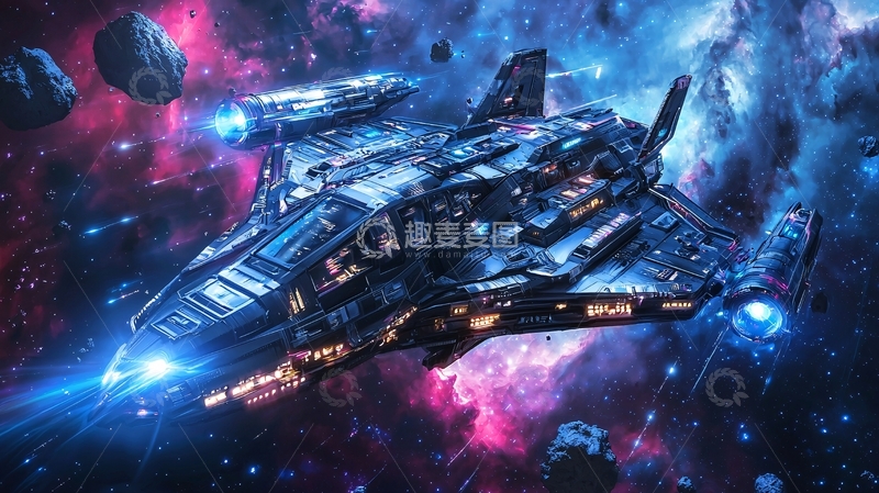 高清大图下载【趣麦麦图】宇宙飞船
