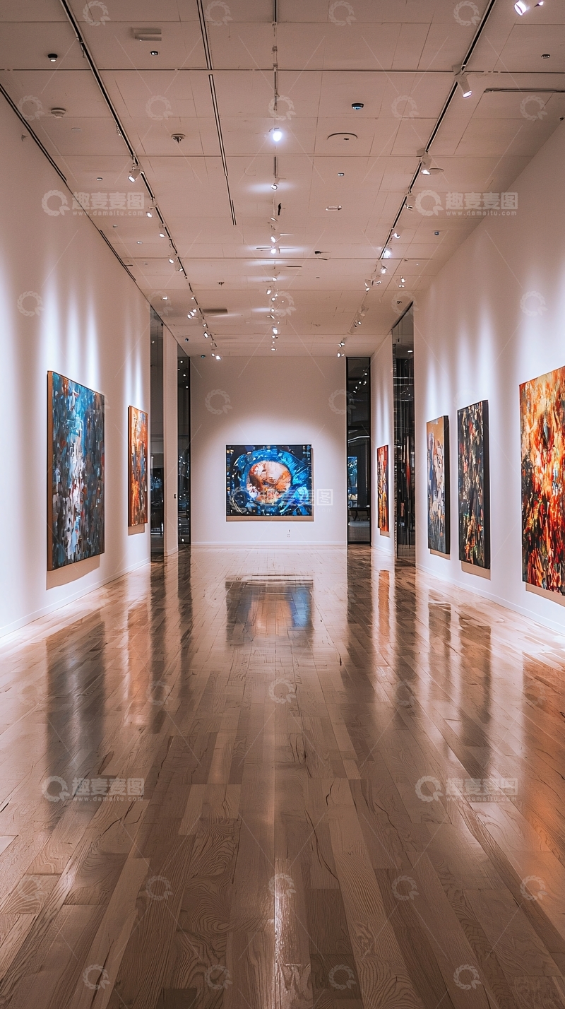 高清大图下载【趣麦麦图】美术馆长廊