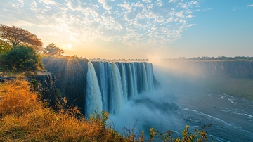 维多利亚瀑布日出